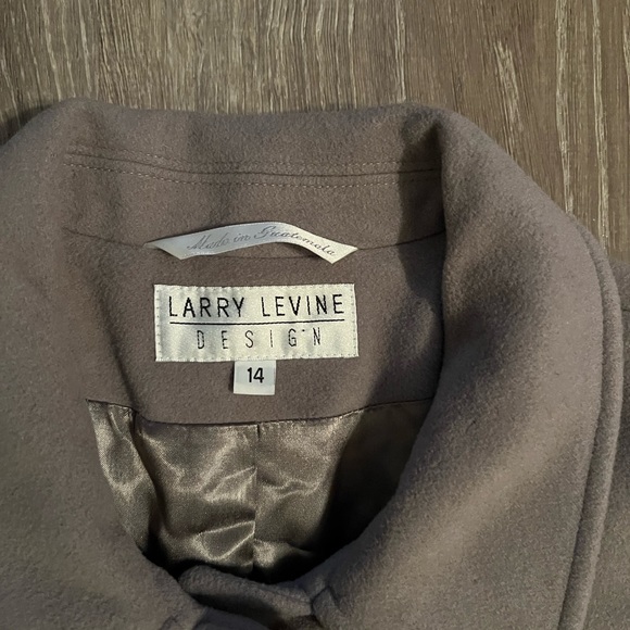 Larry Levine luxe lambs wool and cashmere long coat - Picture 4 of 15